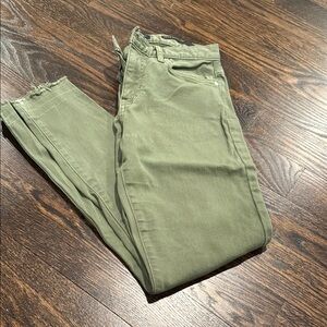 Banana Republic Mid-Rise Skinny Green Pants